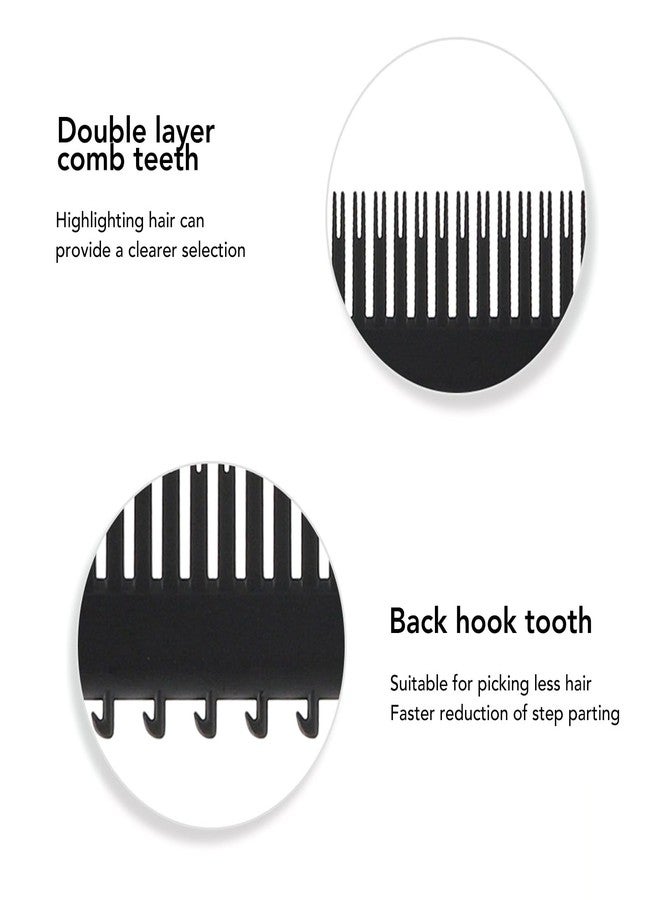 BusoTh Teasing Foiling Combs, Lightweight Highlighting Clip Comb for Unisex (Black) - Image 5