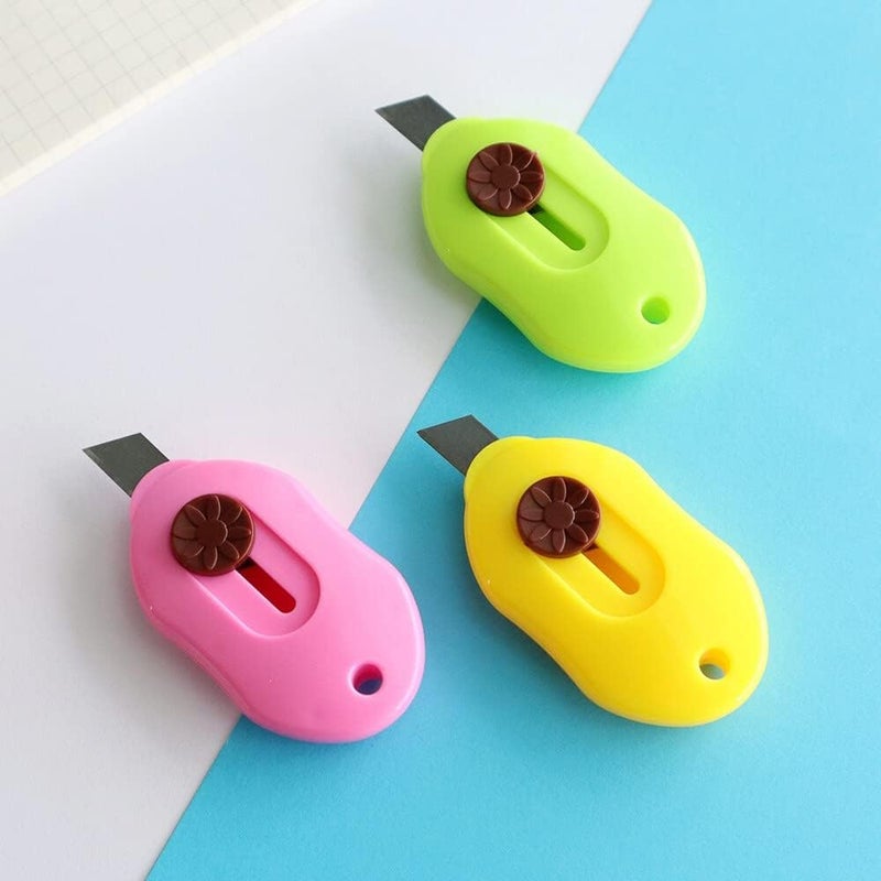 53 Arts 6 Pcs Mini Utility Student Paper Cutter – Lightweight Compact Safety Knife | Multi-Functional Manual Cutter for Stationery, Paper, and Craft Use - Image 4