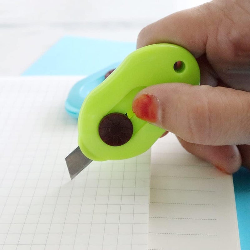53 Arts 6 Pcs Mini Utility Student Paper Cutter – Lightweight Compact Safety Knife | Multi-Functional Manual Cutter for Stationery, Paper, and Craft Use - Image 1