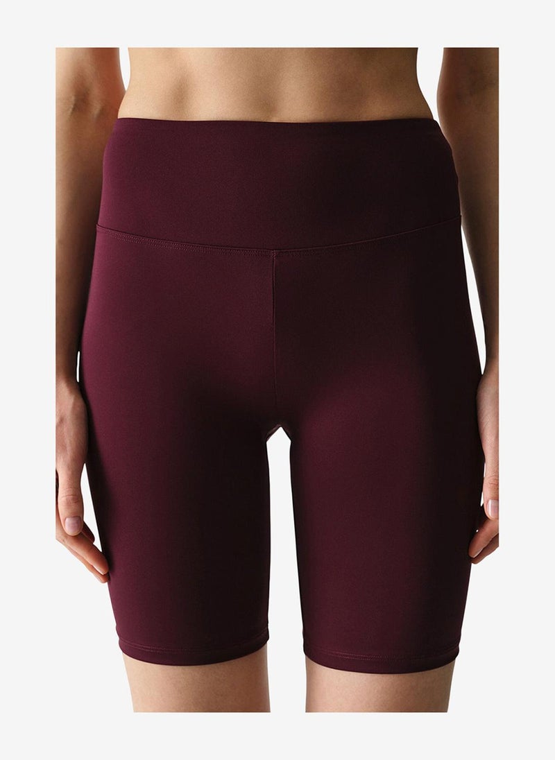 Penti Women New Smooth Feel Biker Bordeaux Shorts - Image 4