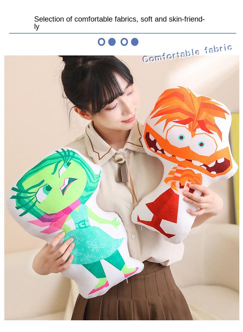 Y&D inside out 2 Plush Throw Pillow Cartoon Plush Doll Toy Decoration Cushion for Kids and Adults  Great Birthday Choice for Boys Girls 18×18 Inch - Image 2