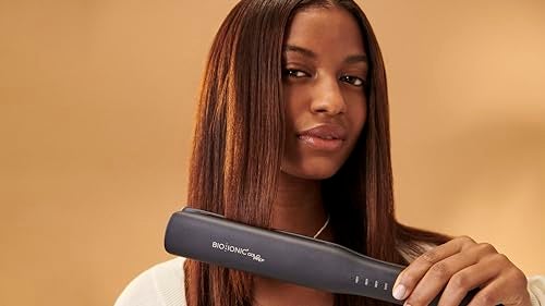 Bio Ionic GoldPro 1.5" Hair Straightener, Blue, Moisturizing Heat Technology & 24K Gold MX, Hair Straightening Iron for Sleek Styles & Flat Iron Curls, 40% Longer Plates, Adjustable Heat - Image 3