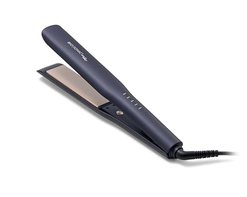Bio Ionic GoldPro 1.5" Hair Straightener, Blue, Moisturizing Heat Technology & 24K Gold MX, Hair Straightening Iron for Sleek Styles & Flat Iron Curls, 40% Longer Plates, Adjustable Heat - Image 1