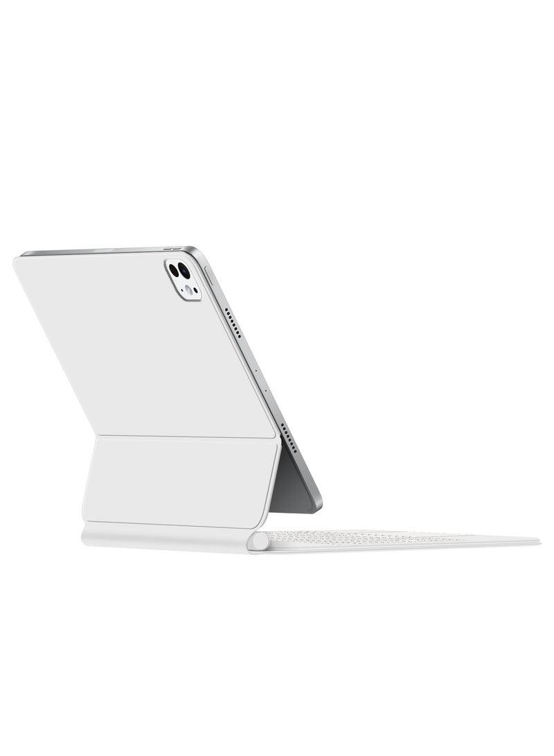 For iPad Pro 11 2024 Magnetic Keyboard Case, Multi-Touch Trackpad Keyboard Case, Wireless Backlit Keyboard, Easily Adjustable Floating Stand