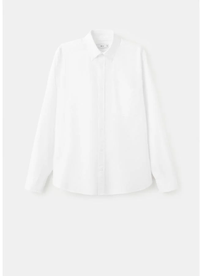 Mango Man  Lightweight Oxford shirt 100% cotton regular fit for Men | Best Price UAE