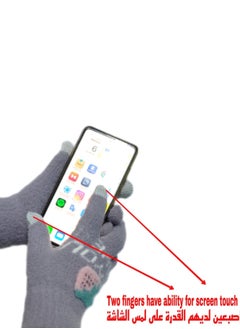 Generic Women glove s girly mobile screen touch fingers winter wool gloves 