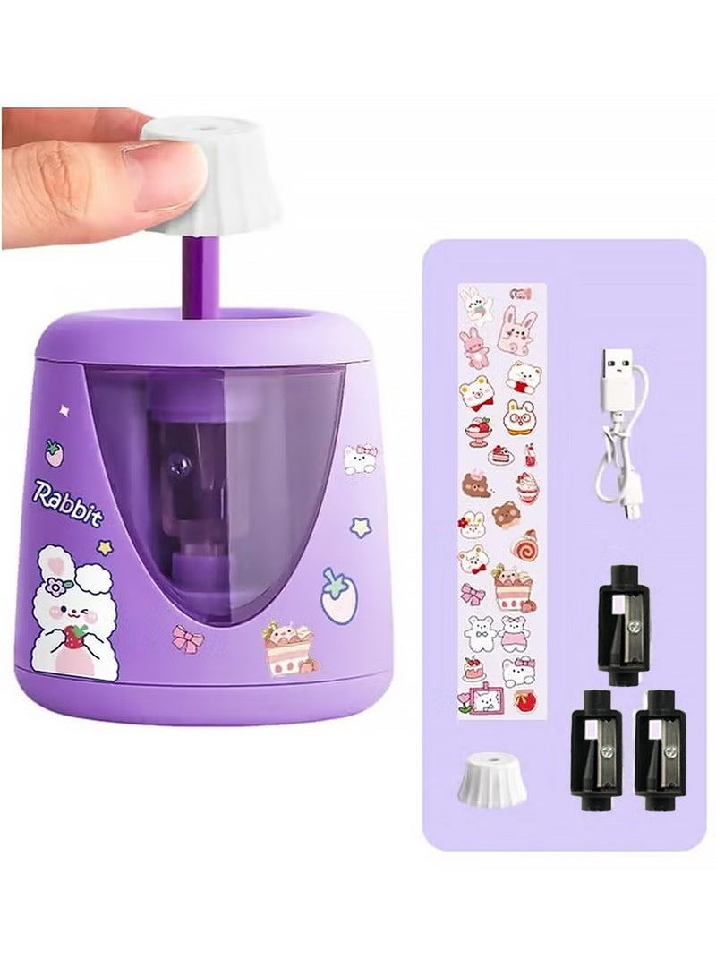 YOUGE Electric Pencil Sharpener with Pencil Saver Suitable for Colored Pencils (6-8.5mm) Automatic Pencil Sharpener for Children and School Students  - Image 1