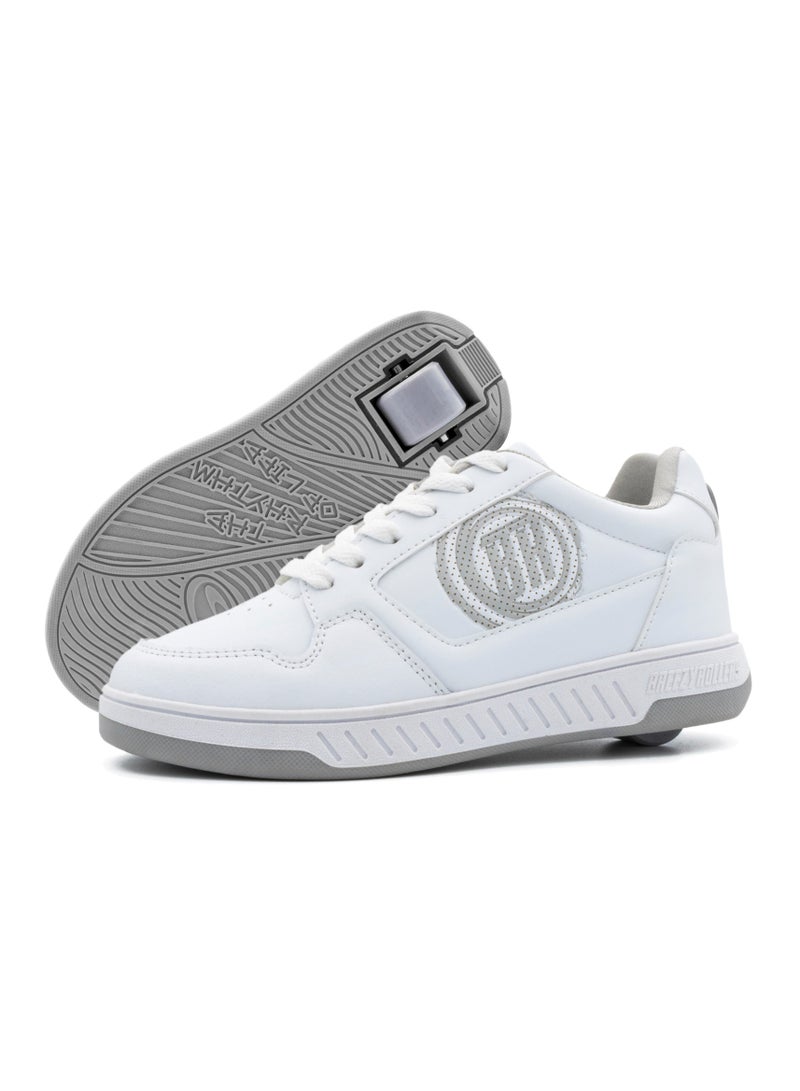 BREEZYROLLERS BREEZY ROLLERS Shoes with Wheels for Children, Roller Skates Sneakers Kids, From Children's Street Shoes to Roller Skates in a Few Seconds, Patented Click System, Trainers with Wheels for Girls & Boys - Image 1