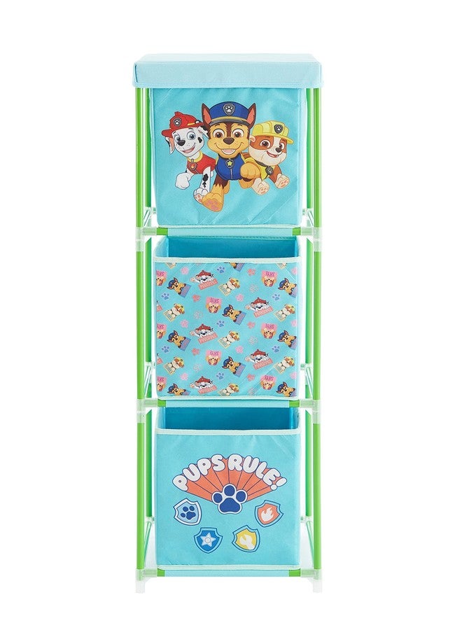 Idea Nuova Nickelodeon Paw Patrol 3-Tier Fabric Storage Organizer with 3 Cubes & Lid, Kids Toy Storage Bins for Bedroom, Playroom & Nursery - Image 3