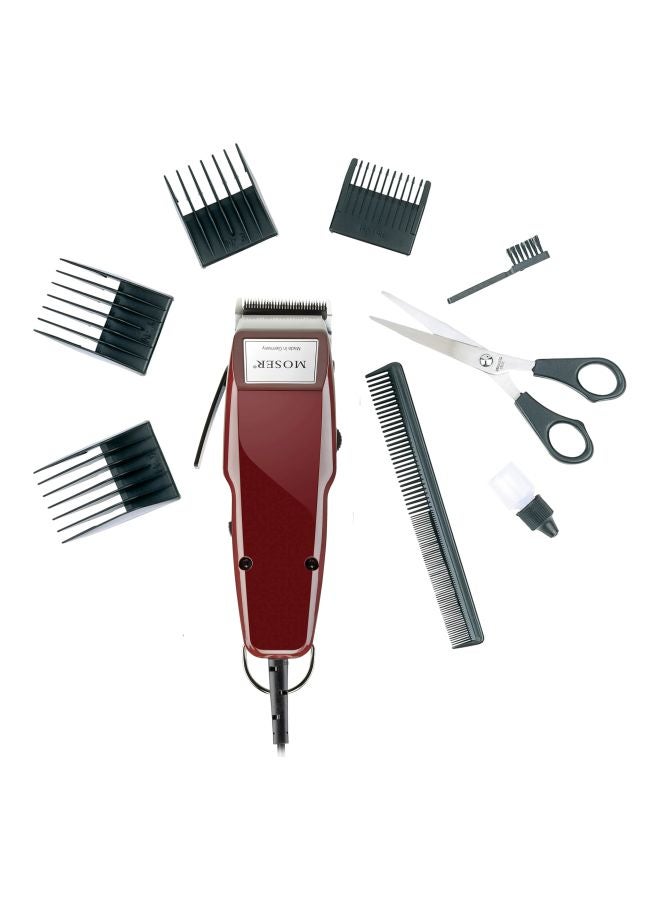 MOSER 1400 Professional Hair Clipper Burgandy 175x69x50mm - Image 1