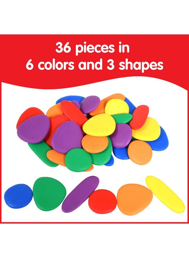 Rainbow Pebbles - Junior - Mini Jar - Ages 18m+ - The Original Sorting and Stacking Stones - First Counting and Sorting Toy - Image 3