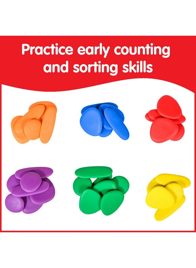Rainbow Pebbles - Junior - Mini Jar - Ages 18m+ - The Original Sorting and Stacking Stones - First Counting and Sorting Toy - Image 5
