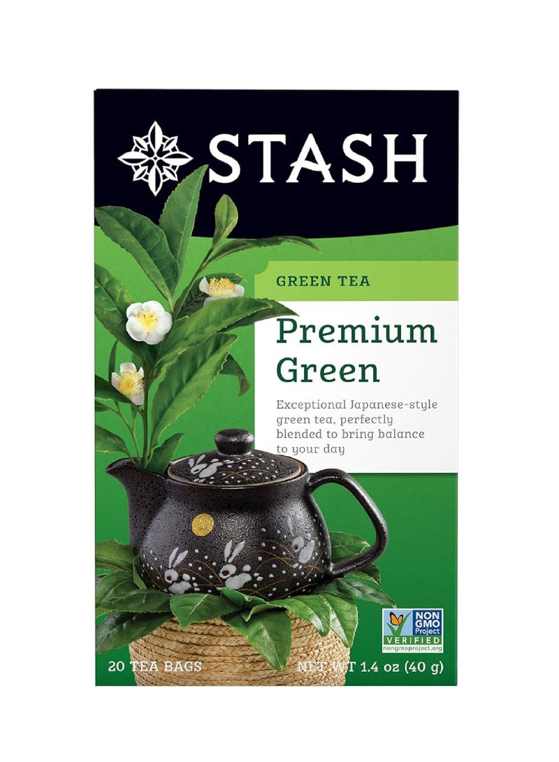 Stash Green Tea Premium Green 20 Tea Bags
