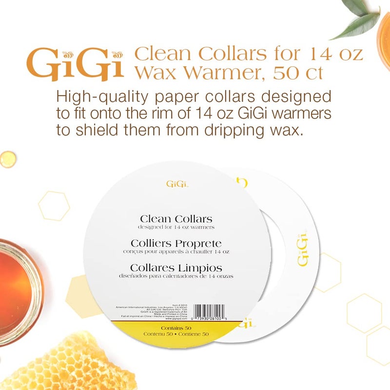 GiGi Clean Collars for 14-Ounce Wax Warmers, 50 Pieces - Image 2