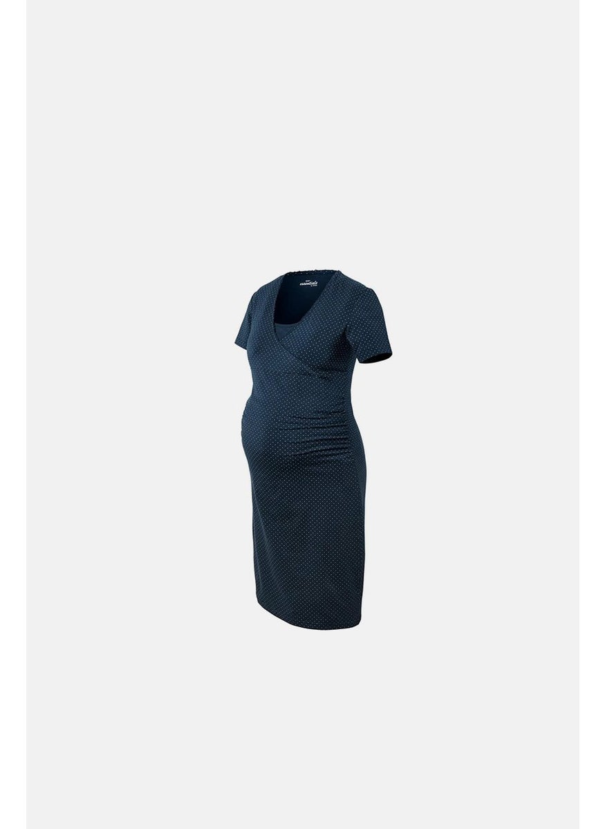 Tchibo Maternity Textured Nightgown, Navy  - Image 2