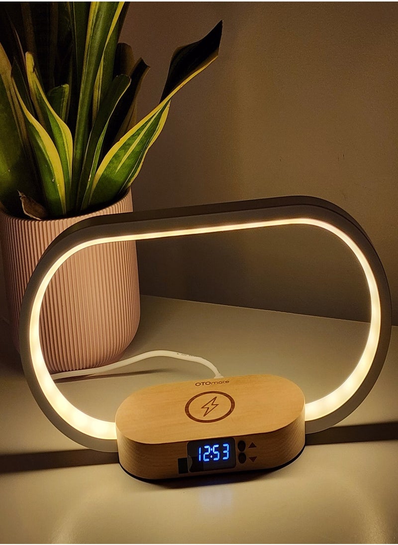 Bedside Lamp – 3 Colors temperature, Touch Dimmable, Wireless Charger, Built-in Clock, USB & Type-C, 18W Adapter - pzsku/ZCE9C08CDA1D7678510FEZ/45/_/1736676672/cb2e7626-e05c-4c2e-af1b-25a6174742cb