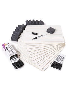 Dry Erase Board Classroom Pack Mini Lapboard School Supplies Includes 12 Each Onesided Lined Erasable White Boards 2 Inch Felt Erasers And Black Dry Erase Markers (35025) - pzsku/ZCE9C0CA4CBEE8B5532E7Z/45/_/1693829618/27da39c6-2125-4dd5-ac22-d6732e4d6a9e