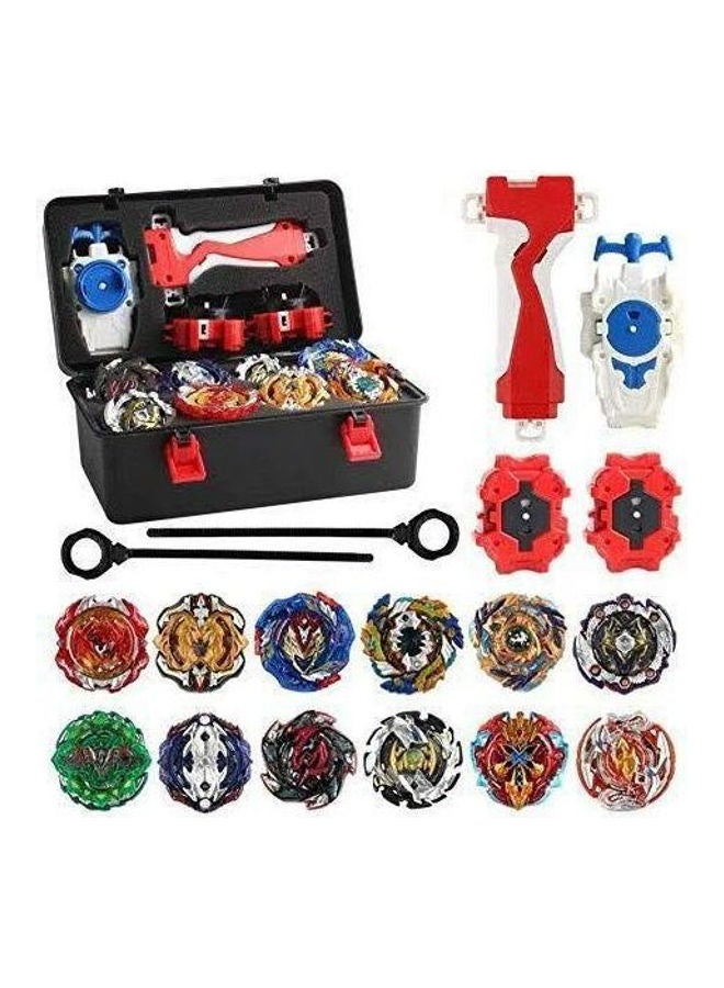 12 Piece Beyblade Burst Spinning Top Toys with Box for Kids Indoor Outdoor Play and Everyday Fun Gift