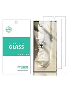 2 Pack Glass Screen Protector for Samsung Galaxy S25 Ultra 【Support Fingerprint Unlock】, HD High definition transparent anti-scratch, no bubbles, easy to instal