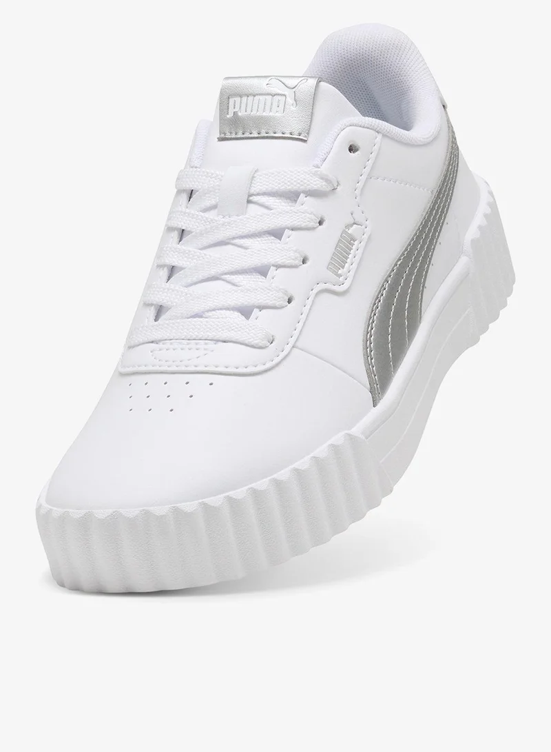 Puma PUMA White-PUMA Silver Carina 3.0 Metallic Glam for Women | Best Price UAE