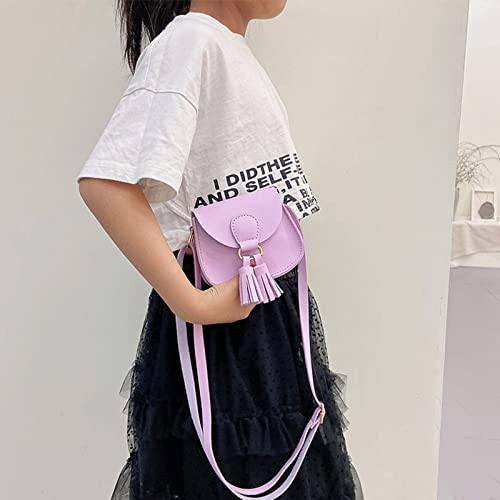 SOTOGO 8 Pieces Little Girls Purses Toddler Crossbody Purse Princess Purses Handbags Cute Girl Wallets Mini Shoulder Crossbody Bags for Kids, Tassel Style - Image 5