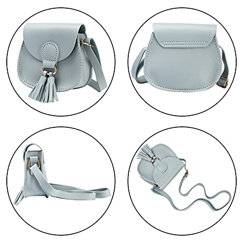 SOTOGO 8 Pieces Little Girls Purses Toddler Crossbody Purse Princess Purses Handbags Cute Girl Wallets Mini Shoulder Crossbody Bags for Kids, Tassel Style - Image 3