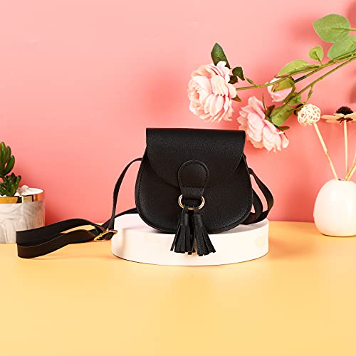 SOTOGO 8 Pieces Little Girls Purses Toddler Crossbody Purse Princess Purses Handbags Cute Girl Wallets Mini Shoulder Crossbody Bags for Kids, Tassel Style - Image 4
