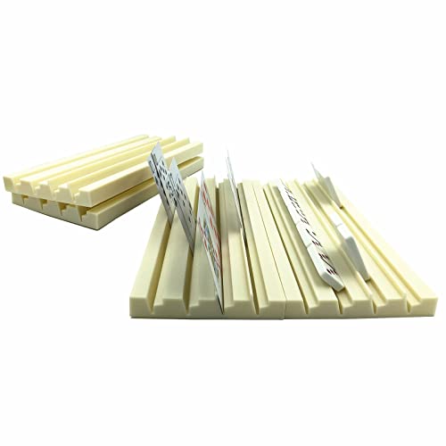 Yuanhe 4Pack Plastic Domino Holders - Domino Racks Trays Organizer for Classic Board Games Tiles Family Games Accessories - Image 4