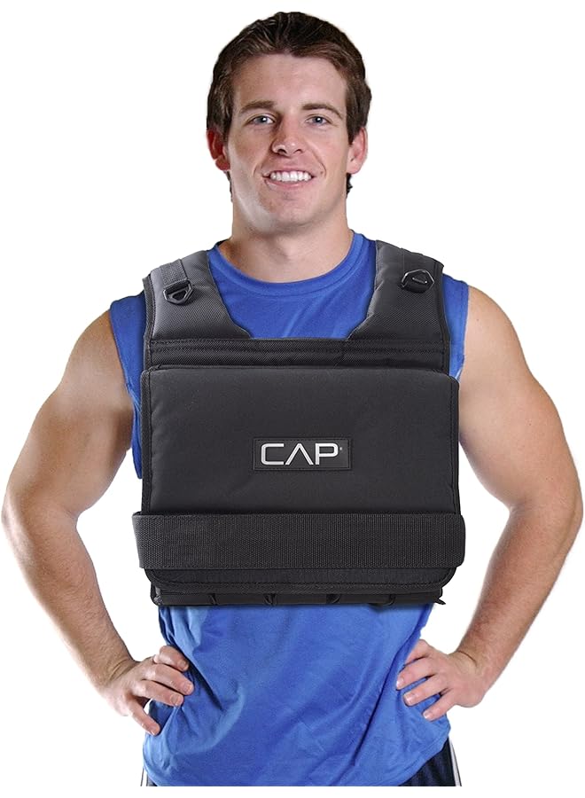 CAP Barbell 20 150 Lb Adjustable Weighted Vest Regular And Short Options - Image 3