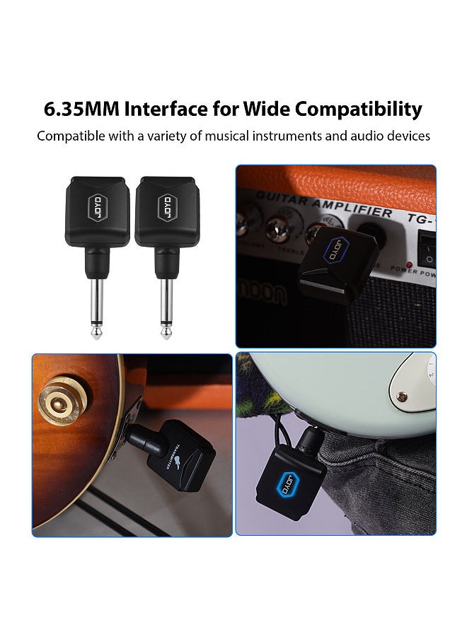 JOYO - JOYO 5.8G Wireless Guitar System Transmitter Receiver Set with Charging Compartment Digital Wireless Audio Guitar Transceiver System - Image 1