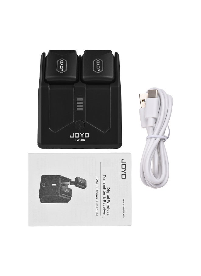 JOYO - JOYO 5.8G Wireless Guitar System Transmitter Receiver Set with Charging Compartment Digital Wireless Audio Guitar Transceiver System - Image 1