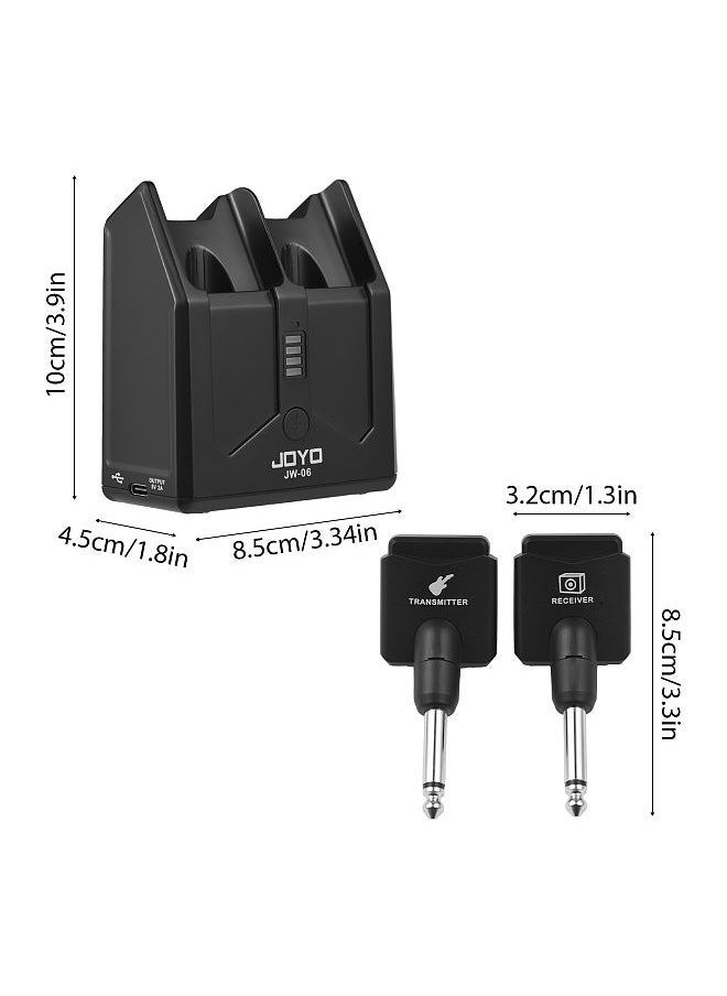 JOYO - JOYO 5.8G Wireless Guitar System Transmitter Receiver Set with Charging Compartment Digital Wireless Audio Guitar Transceiver System - Image 1