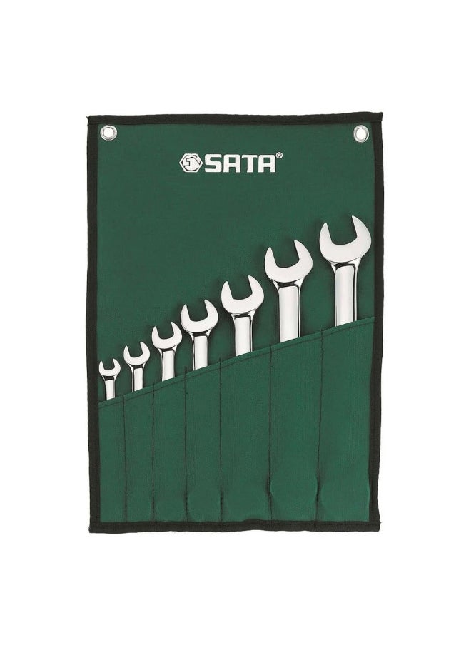 Sata 7 Pieces Metric Combination Wrench Set/Spanner Set-ST09070SJ  - Image 1