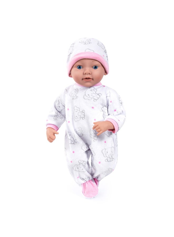Bayer Design 93827AB Reborn Baby Doll, Lifelike, Realistic, Dummy, Bottle, Blanket, 38 cm, White - Image 2