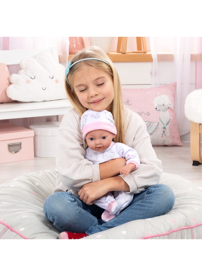 Bayer Design 93827AB Reborn Baby Doll, Lifelike, Realistic, Dummy, Bottle, Blanket, 38 cm, White - Image 5