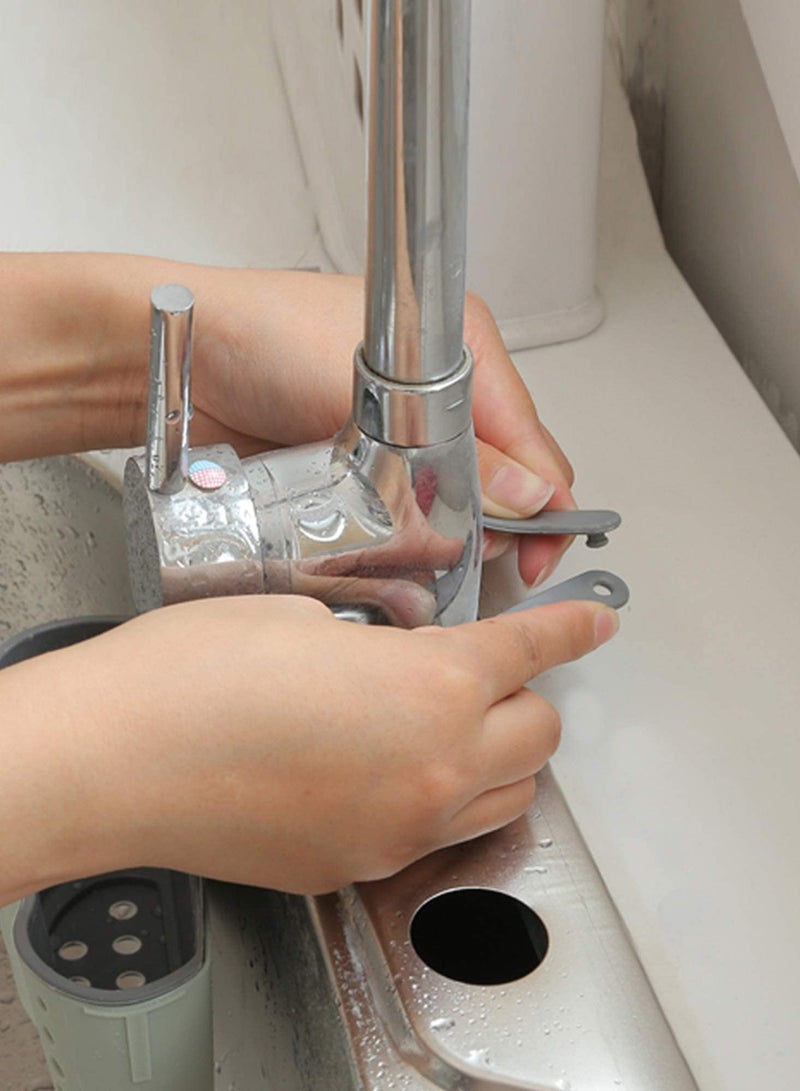 joyzzz Kitchen Sink Shelf Soap Sponge Drain Rack Holder,Double Decker Hanging Basket Storage Suction Cup Kitchen Organizer Sink Accessories Wash, 1Pcs (Green) - Image 5