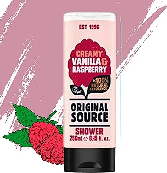 Original Source مجموعة جل استحمام أوريجنال سورس 4 × 250 مل عطور غريبة مانجو ليمون شجرة الشاي فانيليا توت العليق نعناع شجرة الشاي - Image 4