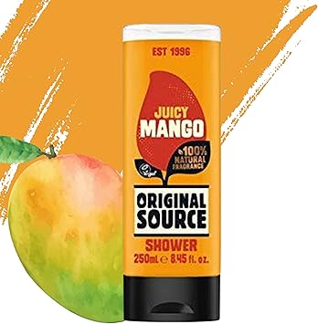 Original Source مجموعة جل استحمام أوريجنال سورس 4 × 250 مل عطور غريبة مانجو ليمون شجرة الشاي فانيليا توت العليق نعناع شجرة الشاي - Image 3