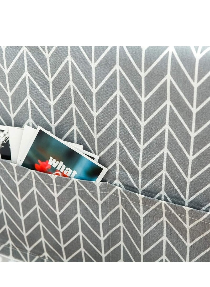Fridge Dust Cover,Refrigerator Dust Proof Cover,Washing Machine Top Cover,Washing Machine Cover (55x130cm Gray Arrow)  - Image 4