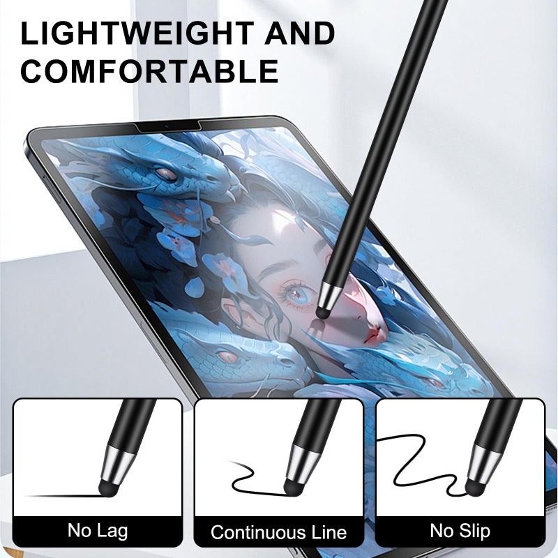 SLKIJDHFB 10Pack Stylus Pen,Stylus Pens for Touchscreen, 2-in-1High Precision and Sensitivity Stylus Pen for iPad,iPhone,Smartphones,Android and Tablets,All Universal Touch Screen Devices(10Stylus Pen+20 Tips) - Image 4