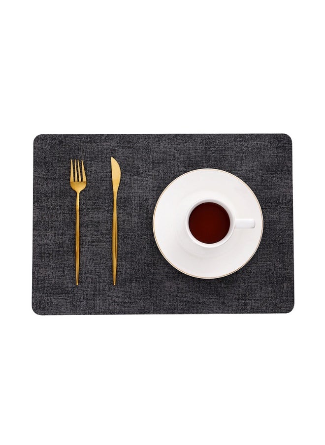 NIBEMINENT 2pcs Leather Placemat Cloth Creative Placemat Waterproof And Oil Proof Table Mat Heat Insulation Mat  - Image 1