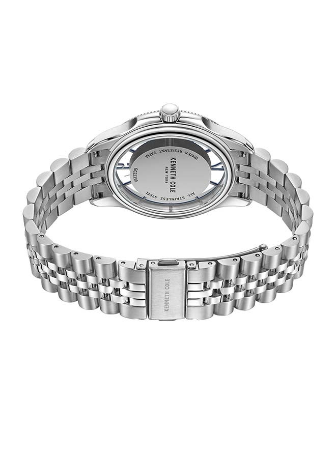 Kenneth Cole New York ساعة أنالوج كوارتز كلاسيكية حديثة بقطر 42 مم بقرص أزرق للرجال - Image 2