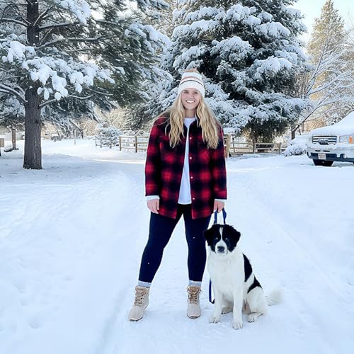 NEW YOUNG 2 Pack Plus Size Fleece Lined Leggings Women-1X-4X High Waist Winter Tummy Control Thermal Warm Yoga Pants Workout Black,Navy Blue - Image 2