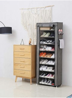 ALMUFARREJ Shoe Rack 9 Layer Grey  - Image 1