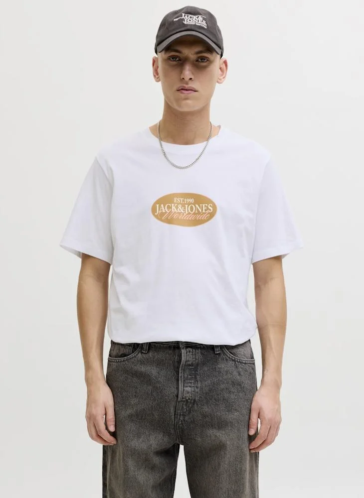 JACK & JONES Logo Crew Neck T-Shirt