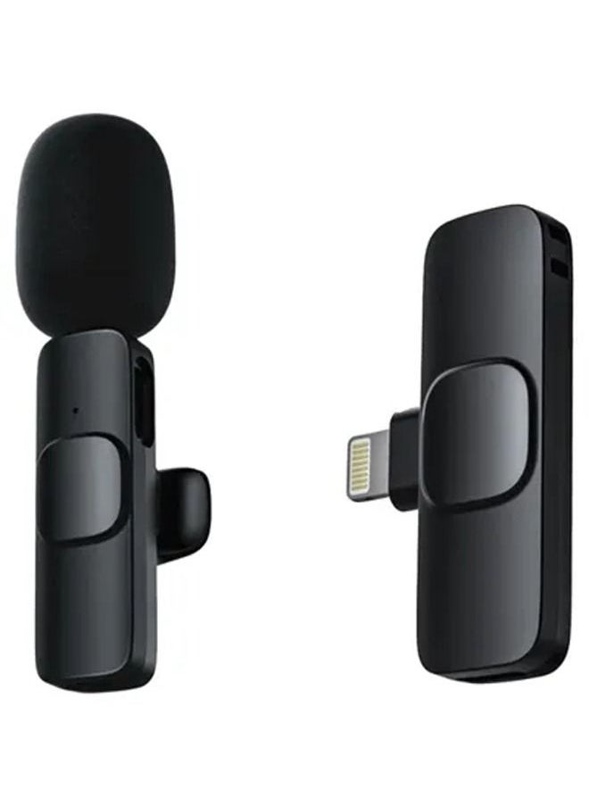 Arabest - Auto-syncs Clip-on Wireless Lavalier Microphone for iPhone Black - Image 1