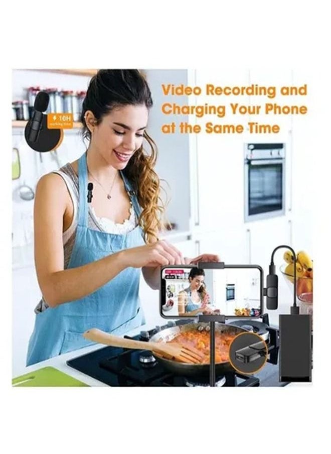 Arabest - Auto-syncs Clip-on Wireless Lavalier Microphone for iPhone Black - Image 1