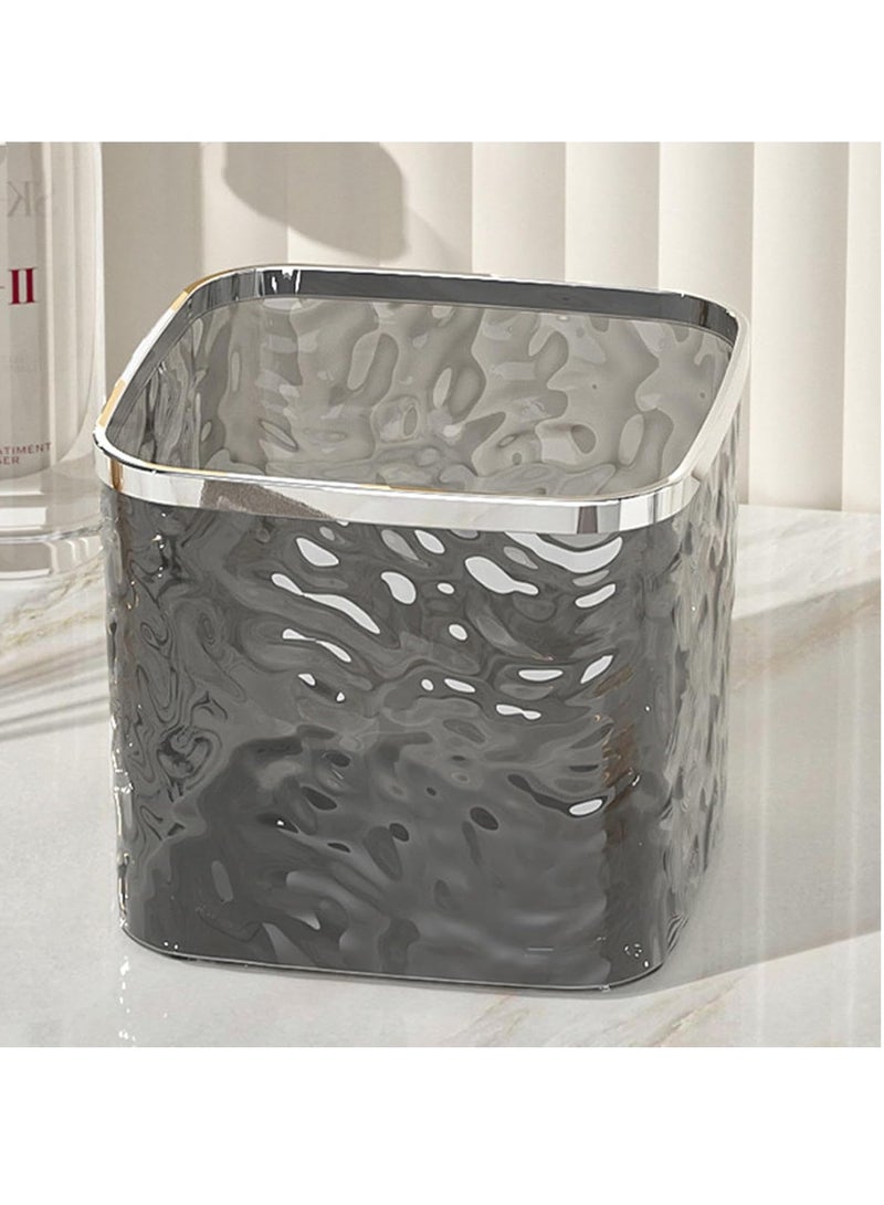 Meetion Desktop Trash Can - Waste Can for Desk | Miniature Trash Can Wastebasket with Pop-Up Lid Trash Can Waste Bins for Bedroom Bathroom Kitchen - Image 3