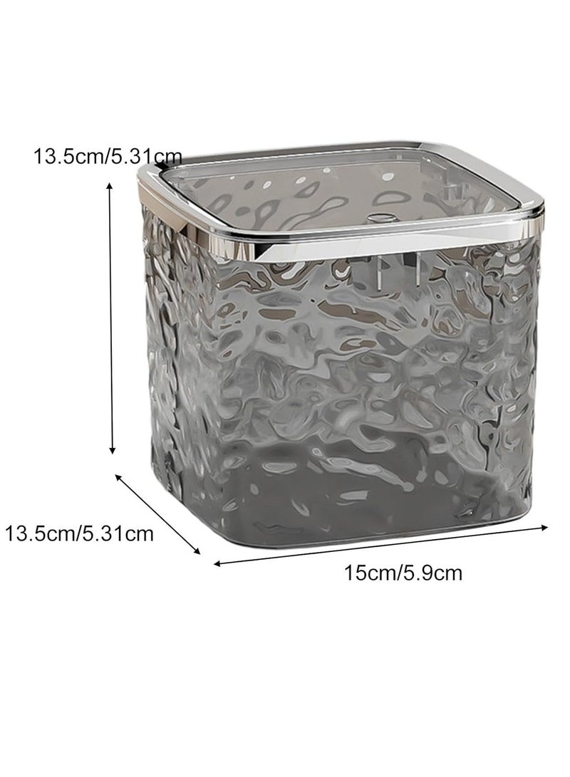 Meetion Desktop Trash Can - Waste Can for Desk | Miniature Trash Can Wastebasket with Pop-Up Lid Trash Can Waste Bins for Bedroom Bathroom Kitchen - Image 5