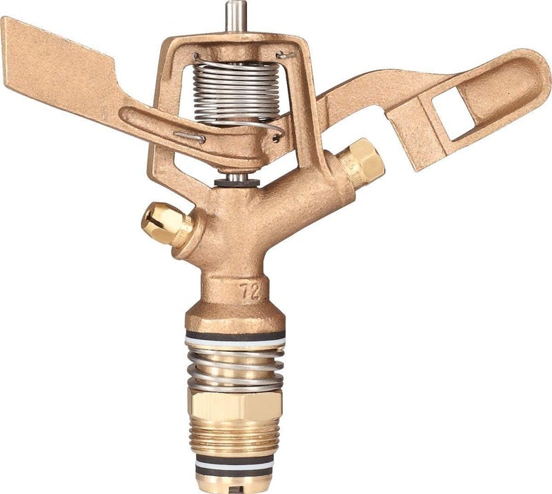 Fieldstar Heavy Brass Impact Drive Sprinkler Garden Watering Irrigation Sprayer Head - Image 2